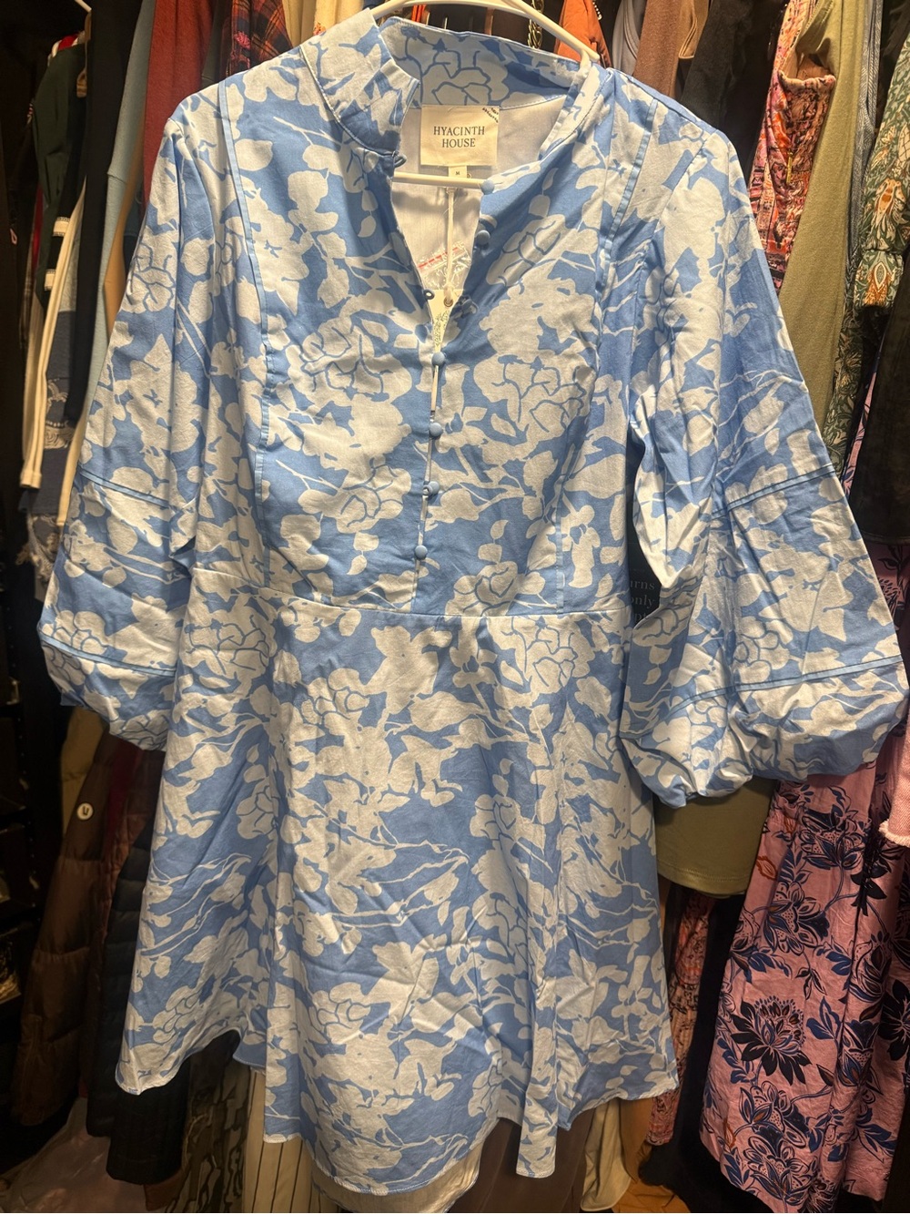 NEW Hyacinth House Morning Glory Floral Mini Hillsborough Dress - Picture 5 of 5